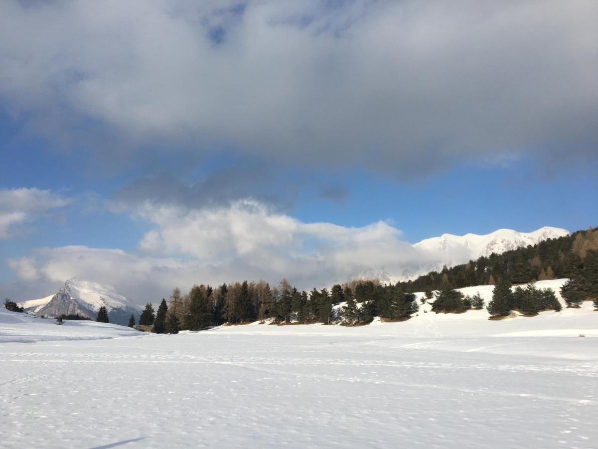 Eden sur les pistes avec vue panoramique sur la vallée La Joue du Loup Exterior foto